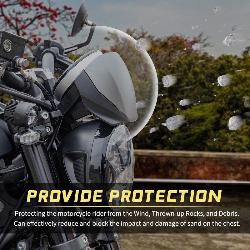 Lorababer Motorcycle Front Screen Visor Protector New Windshield Flyscreen Wind