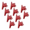 10pcs Metal Binder Clips Multipurpose Electroplating Rustproof Large Paper Clamps
