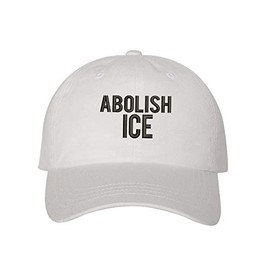 Abolish Ice Together Baseball Cap - Immigrant Baseball Hat Dad Hat Unisex (White)