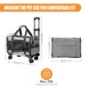 Pet Carrier with Wheels - Soft-Side Wheeled Cat Carrier for