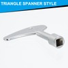 PATIKIL 2pcs Square Spanner Key, Square Utility Service Keys Socket