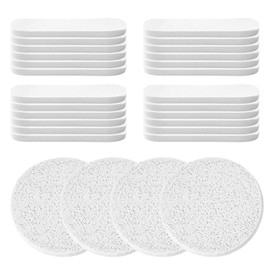 48Pcs Facial Sponges, Compressed Face Cleansing Sponge Cellulose Face Sponge for Men Women Massage Makeup Removal(White)