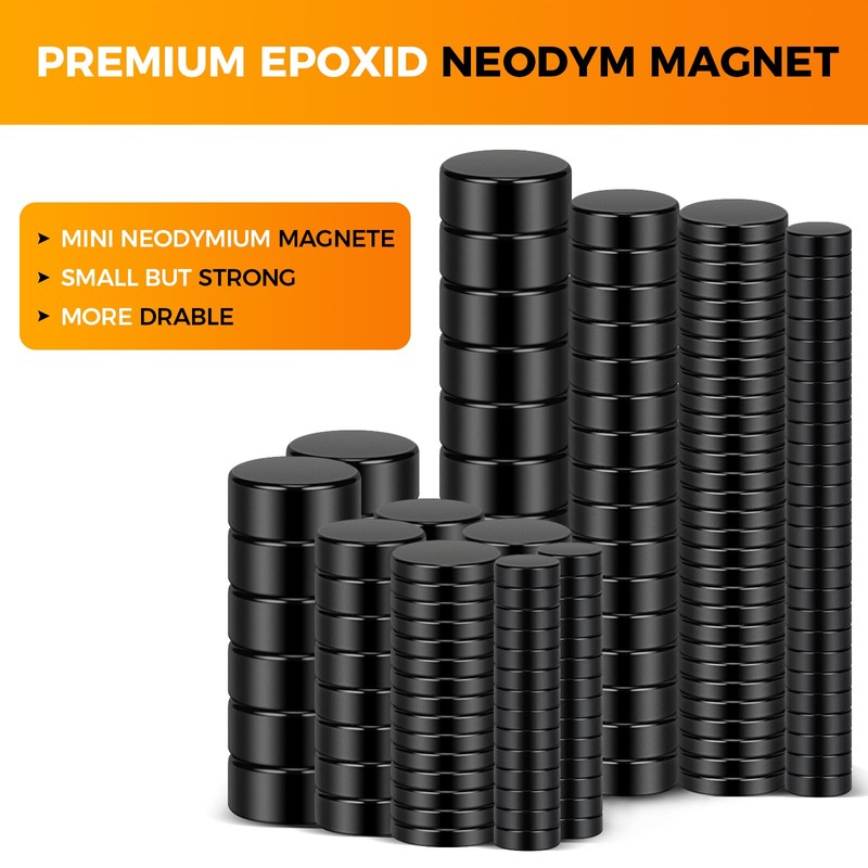 Wukong Small Black Magnets 3mm X 1mm | 100 Pack,