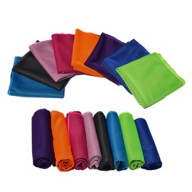 BESPORTBLE 2pcs Microfiber Cooling Towel for and Outdoor Activities Quick Dry Lightweight and Absorbent Sports Towels Black Green