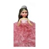 Muñeca Lacio Quinceañera Xv Mil Hojas Bva Rosa Palo