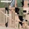 Sliding Gate Kit with Wheel,Heavy Duty Fence Gate Frame Kit