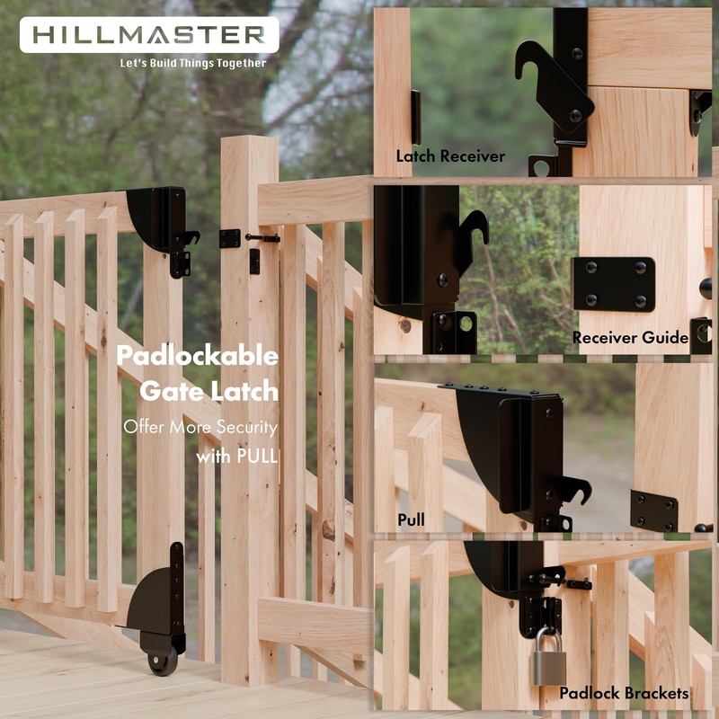 Sliding Gate Kit with Wheel,Heavy Duty Fence Gate Frame Kit