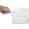 Rubbermaid Commercial contenedor Ahorra Espacio, Solo contenedor, Transparente