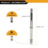 sourcing map 5pcs Phillips Screwdriver Bit PH2 Serrated Tip 1/4"