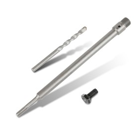 SUQIN SDS Plus Adapter 350 mm, Extension Rod, for Drill Bit M22 and Pilot Drill 8 x 110 mm, for Drill Bit Socket, Hole Saw