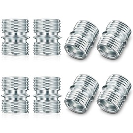 Shimeyao 8 Pcs Coarse Thread 16 Teeth Connector for 3/4 Inch Diameter Wire Shelving Poles, Shelving Connectors, Wire Shelf Pole Parts Accessories for Shelf Unit, Extending Wire Rack Shelving