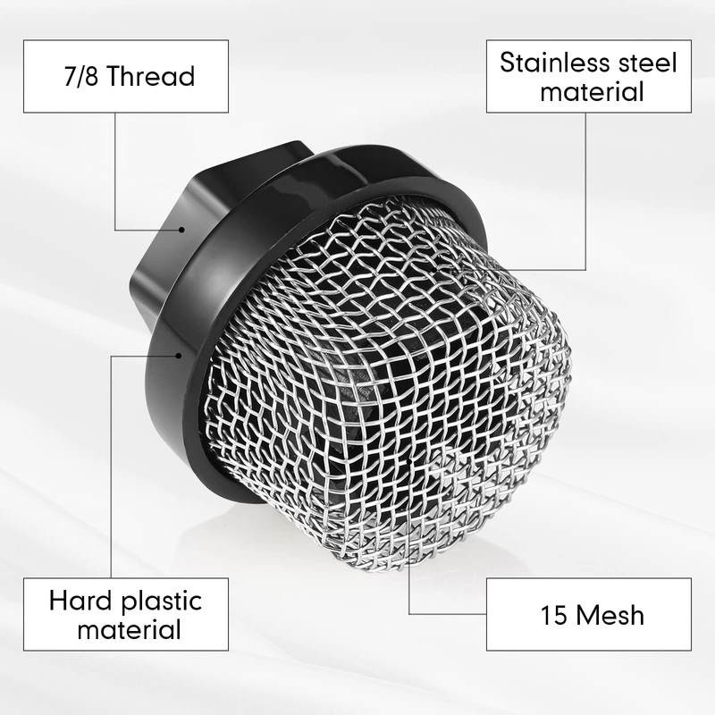 Nuanchu 2 Pcs Hose Inlet Strainer Filter Suction Strainer Garden