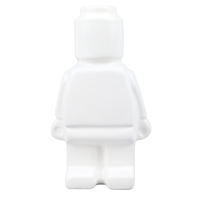 Little Robot Flower Vase Entryway Ornament Resin Flower Vase Decoration