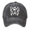 MINYJHZ Men's Dog Dad Washed Adjustable Baseball Cap Dog Lover