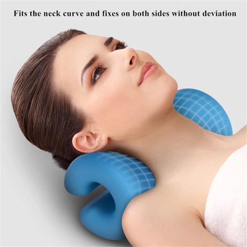 Neck Stretcher Support Pillow C Curvature Cervical Spine Traction Support