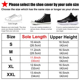 JUSTTOP rain Shoe Covers Waterproof, Recyclable Waterproof Shoe Covers, Shoe Covers for rain with Zipper, Foldable & Non-Slip, rain Shoe Covers, Unisex Rainboots, Reflector (Large)