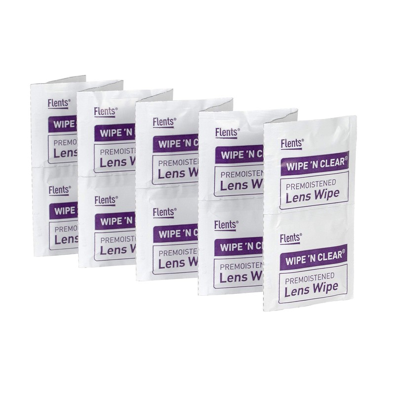 Flents Wipe 'N Clear Pre-Moistened Lens Wipes Assorted 20 Count,