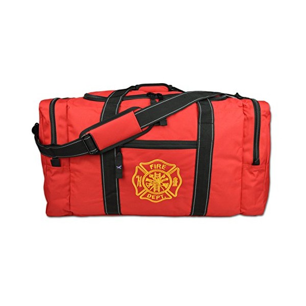 Lightning X Value Firefighter Turnout Gear Bag w/Maltese Cross - Red