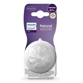 Avent Natural Response Teats 6 Month+ Fast Flow 5 2 Pack