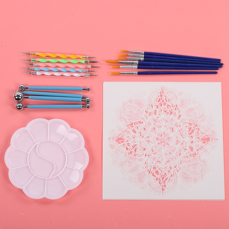 20Pcs Mandala Dotting Stippling Tools for Rock Painting Kit Pen