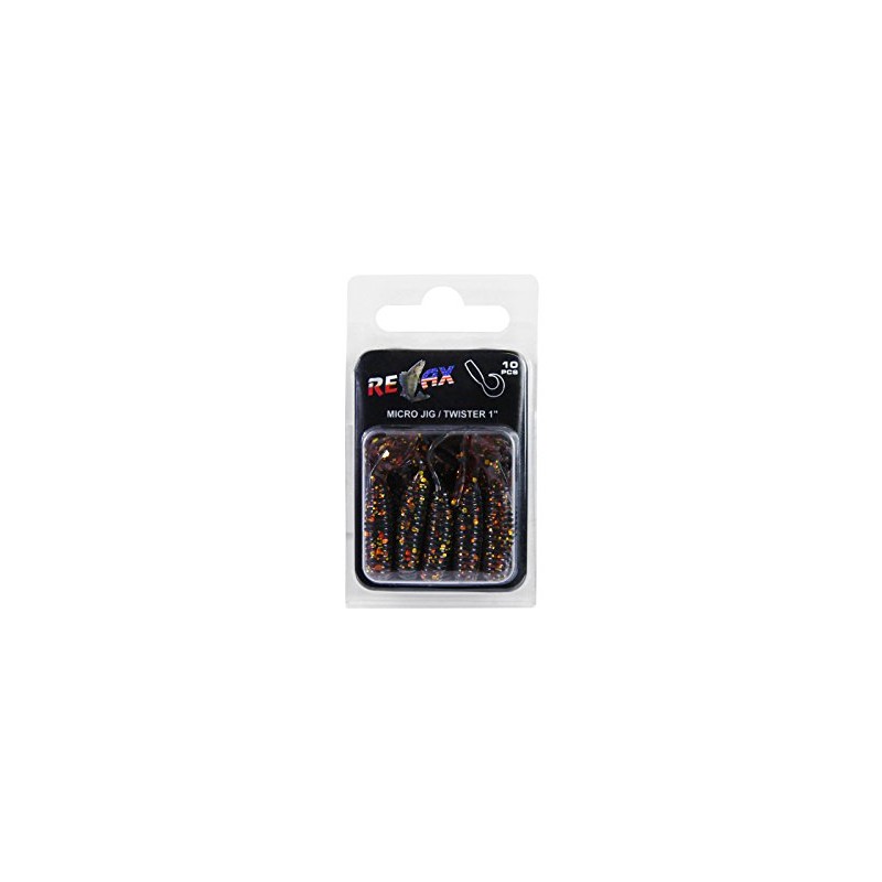 Relax Twister 1 inch 3.5 cm perch trout chub 10