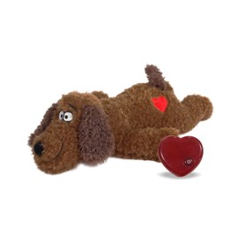 All For Paws Dog Stuffed Animals with Heartbeat,Small Dog Toys for Dog Anxiety Relief,Puppy Behavioral Training Aid Toy Dog Stuff