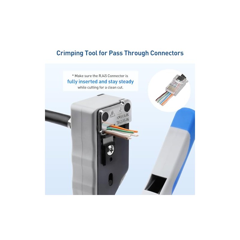 Cable Matters All-In-One Modular Ethernet Crimping Tool Cat 8 (Cat5