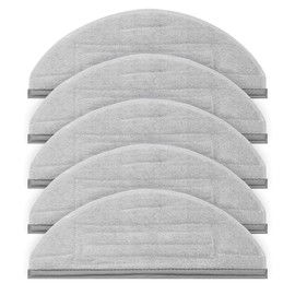 Smilefil 5 Pack Vacuum Mop Replacement Pads Compatible with Roborock S8/S8+/ S7 MaxV Plus/ S7 MaxV Ultra/ S7/ S7+ Reusable Hard Floor Cloth Expert Wet Replacement Microfiber Soft Pad