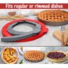 Webake Pie Crust Protector Shield Adjustable Pie Crust Shield Fits