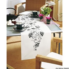 Vervaco Embroidery: Runner: Blackwork, 100% Cotton, Multi-Colour, 38 x 2 x 20 cm
