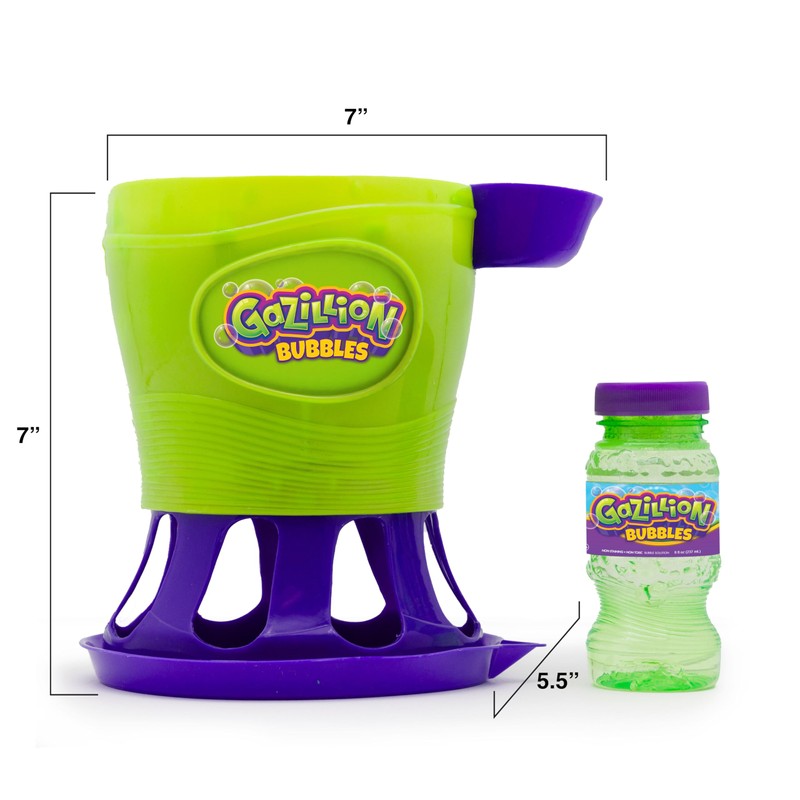 Gazillion Tornado Bubble Machine, Kids Toy Bubble Blower, 4500 Bubbles
