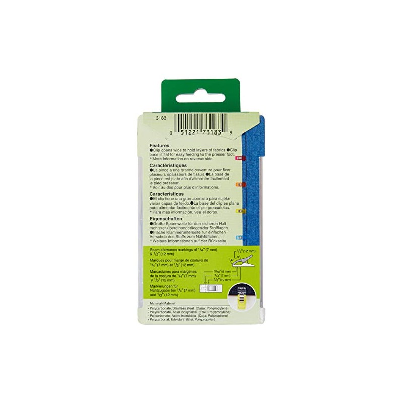 Clover Wonder Clips, 1 Paquete, los Colores Pueden Variar