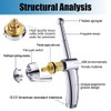 Hand Held Bidet sprayer for Toilet Showerhead Cleaning Kit Bathroom