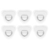 PATIKIL 3.5" Paddle Board D Rings, 6 Pcs Stainless Steel