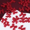 100Pcs Valentines Bow Nail Charms, 3D Red Bow Ribbon Valentine