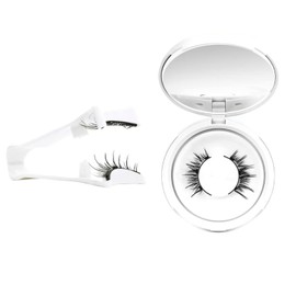 xolear Magnetische Wimpern mit Applikator, Wiederverwendbares Magnetic Lashes Kein Kleber Nötig, 3D Magnet-Wimpern Einfach zu Tragen und zu Entfernen mit Anleitung, für Tägliches Make-up, Hochzeit