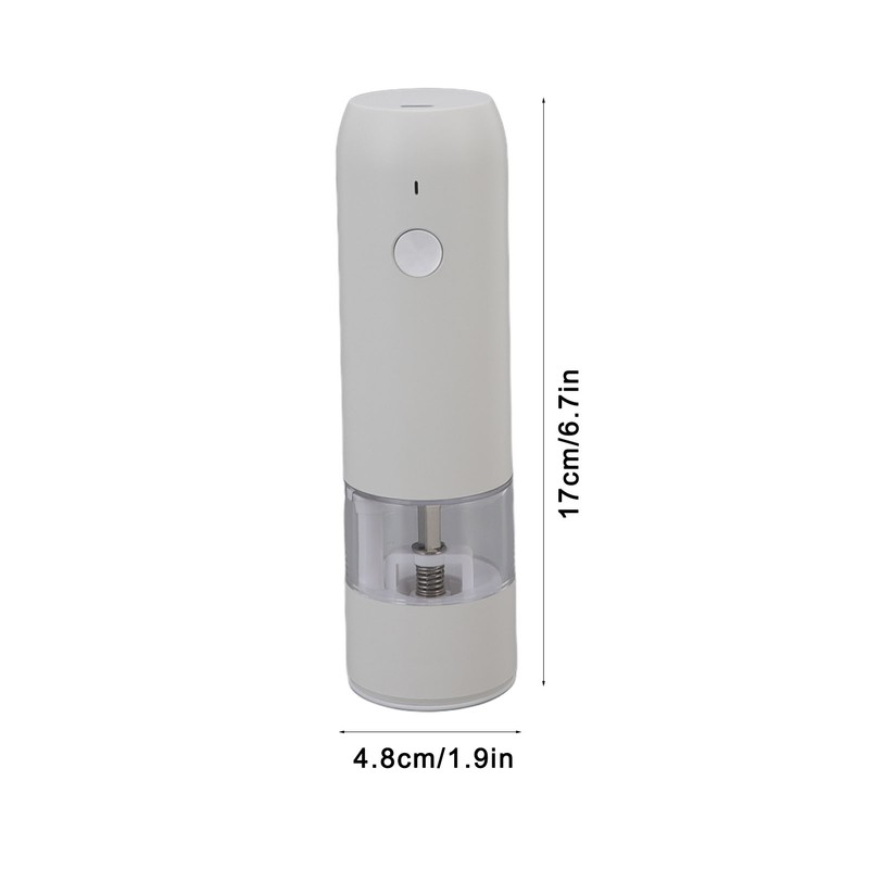 Electric Pepper Grinder Adjustable Coarseness Portable Pepper Mill for Pepper