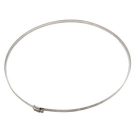 5 Pcs 15.7inch/400mm Stainless Hoop Steel Hose Clips Duct Clamps Adjustable Worm Drive Hose Clamp for Inline Duct Fan Hydroponic Duct Hoop