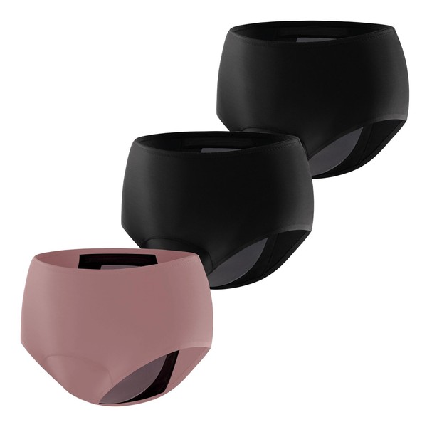 Carer Pack of 3 Women's Incontinence Briefs - Reusable Period