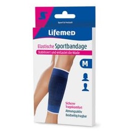 LIFEMED Calf Sports Bandage Size L Black