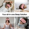 Sleeping Mask, Side Sleeper, Sleeping Mask with Headphones, Bluetooth, Washable,