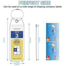 18-Pack Cruise Luggage Tag Holder, Cruise Luggage Tag Holder can be Used for Royal Caribbean & Celebrity Cruise - 2025 & 2026 Cruise Ship Essentials