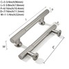 khtumeware 3-3/4 Inch Hole Center 2 Pack Brushed Satin Nickel