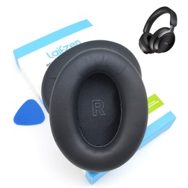 Lambskin QC Ultra Bose Earpads Real Leather Ear Pads Cushions Sheepskin Replacement Cups for Bose QuietComfort Ultra Noise Canceling Headphones (QC Ultra Black)