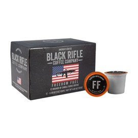 Black Rifle Coffee Company Dark Roast Coffee Pods – 100% Arabica, Bold, Smoky Single-Serve K-Cup Compatible – Veteran-Founded Premium Coffee – Freedom Fuel – 12 Count