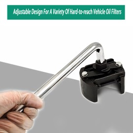 Baieasy Universal Oil Filter Wrench Set for 60mm-80mm, Adjustable Oil Filter Removal Tool Cap 1/2",Perfect Fits Small Medium-sized Spin-on Oil Filters