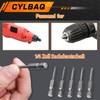 CYLBAQ Set of 12 Triangle Screwdriver Bits 50 mm Hex