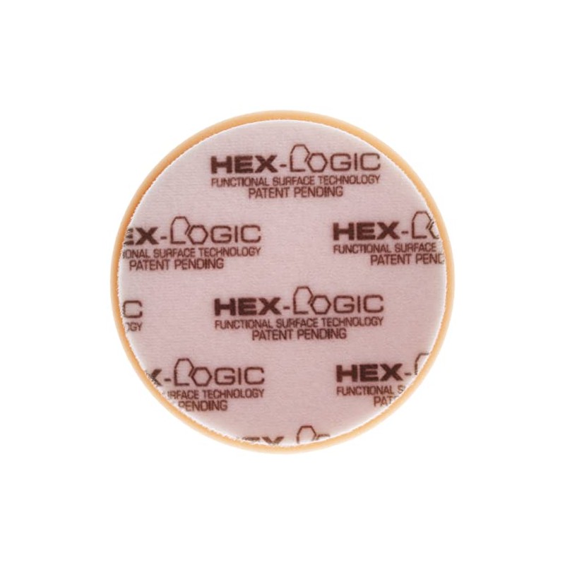 Chemical Guys Hex-Logic Almohadilla de Corte Medio-Pesada BUFX-102HEX6, Naranja, 6.5
