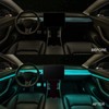 LIGHEID RGB Acrylic Interior Car LED Strip Light 43-inch, which