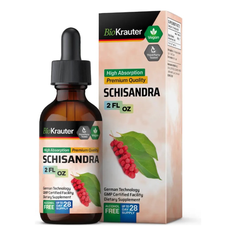 Schisandra Gotas Detox, Enfoque Y Vitalidad 59ml Americano